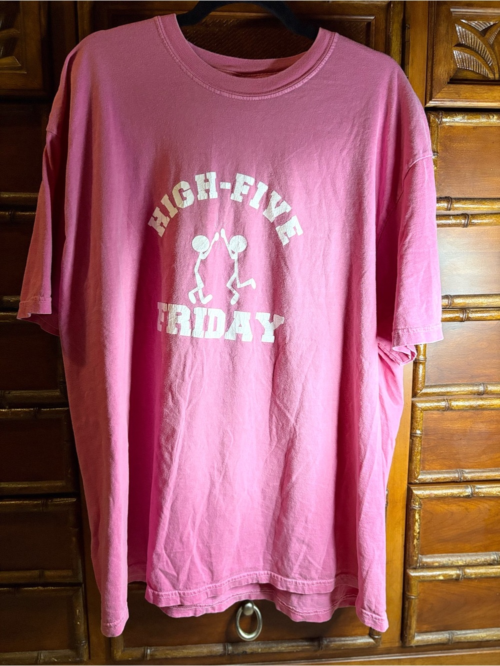 Comfort Colors Pink High-Five Friday Graphic Tee